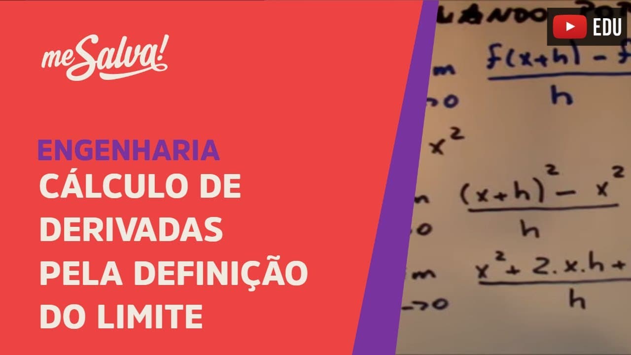 Thumbnail: Me Salva! Cálculo - Calculando Derivadas pela Definição de Limite