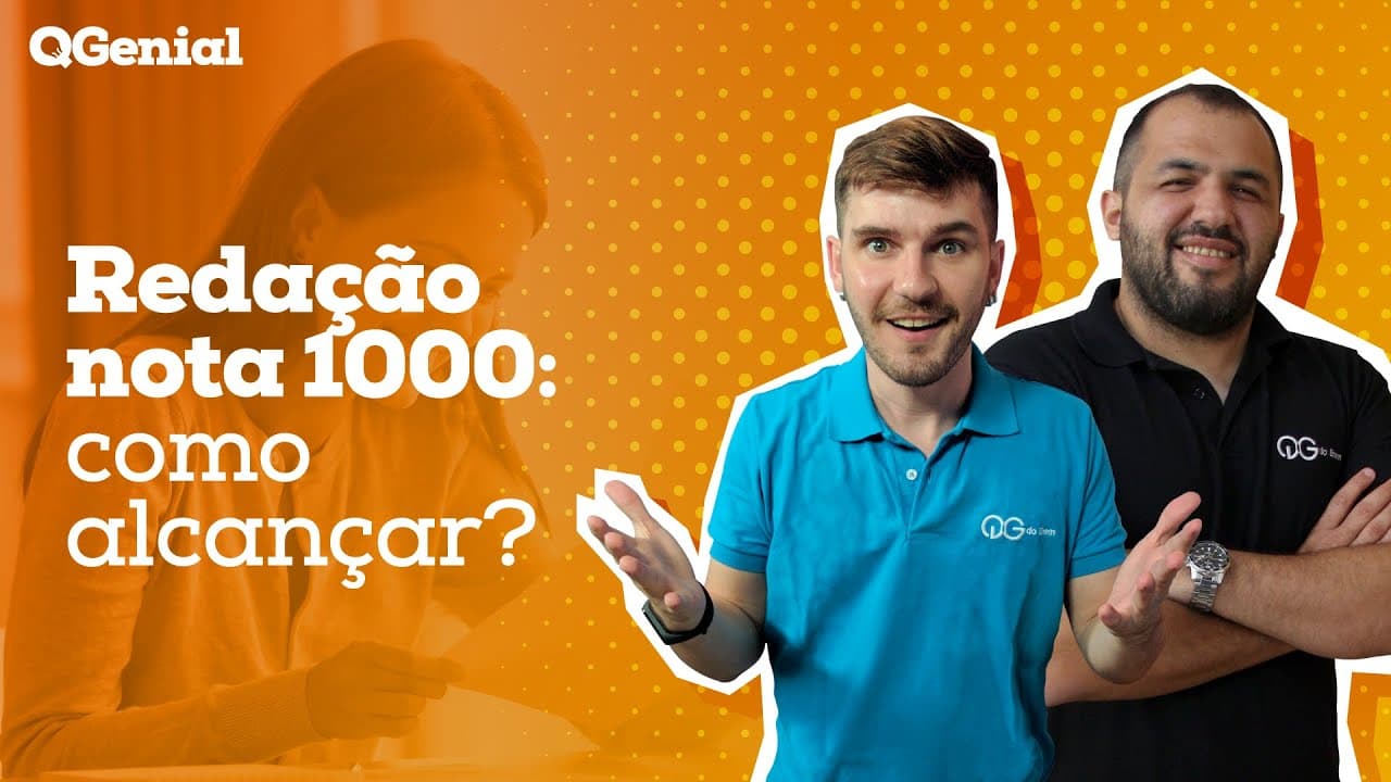Thumbnail: QGenial: É possível tirar 1000 na prova de REDAÇÃO DO ENEM?