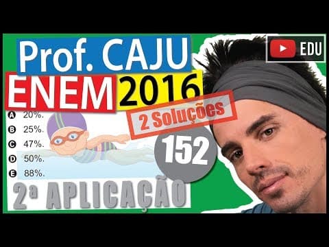 Thumbnail da aula: [ENEM 2016 2Ap] 152 📓 GEOMETRIA ESPACIAL O recinto das provas de natação olímpica utiliza a mais