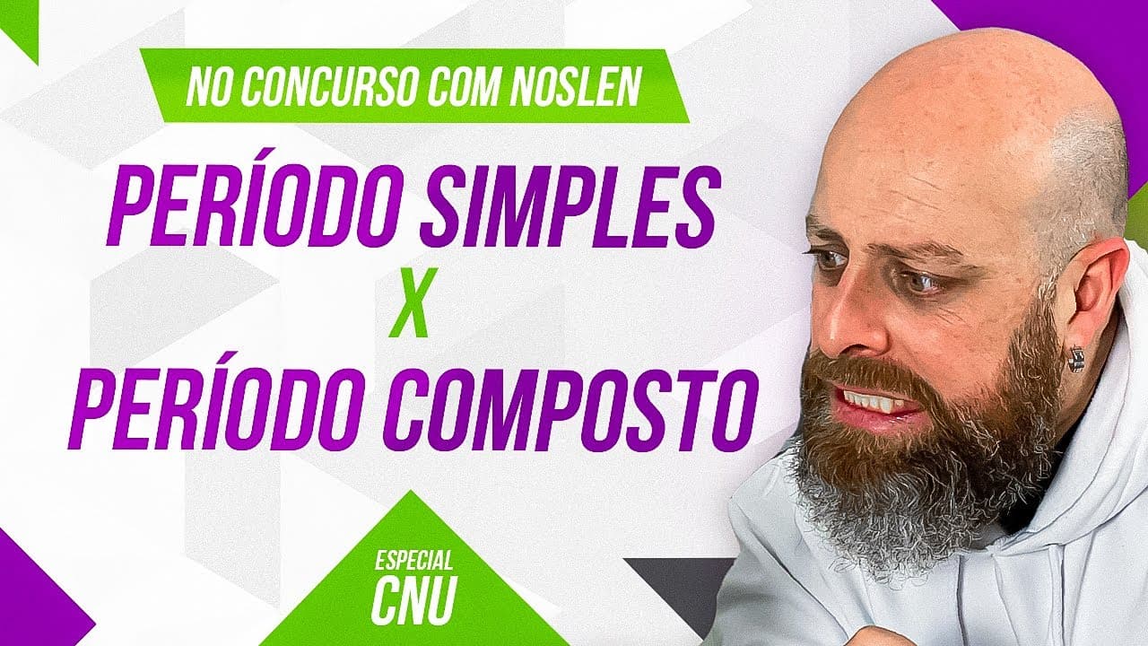 Thumbnail: CNU | Período Simples x Período Composto #concurso #concursopublico