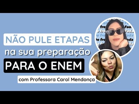 Thumbnail da aula: O que você NÃO pode fazer ao estudar redação para o Enem