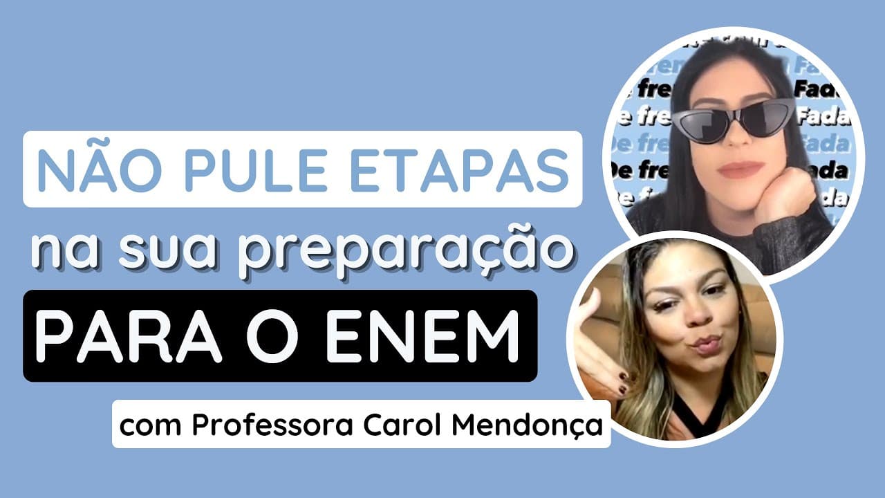 Thumbnail: O que você NÃO pode fazer ao estudar redação para o Enem