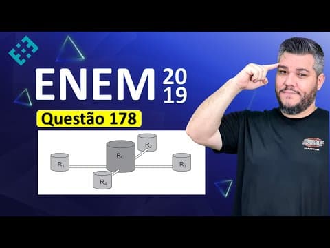 Thumbnail da aula: ✅ QUESTÃO 178 ENEM 2019 (Caderno Amarelo) 👉🏻 Uma construtora pretende conectar um reservatório