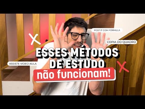 Thumbnail da aula: Pare agora de estudar com esses métodos de estudos