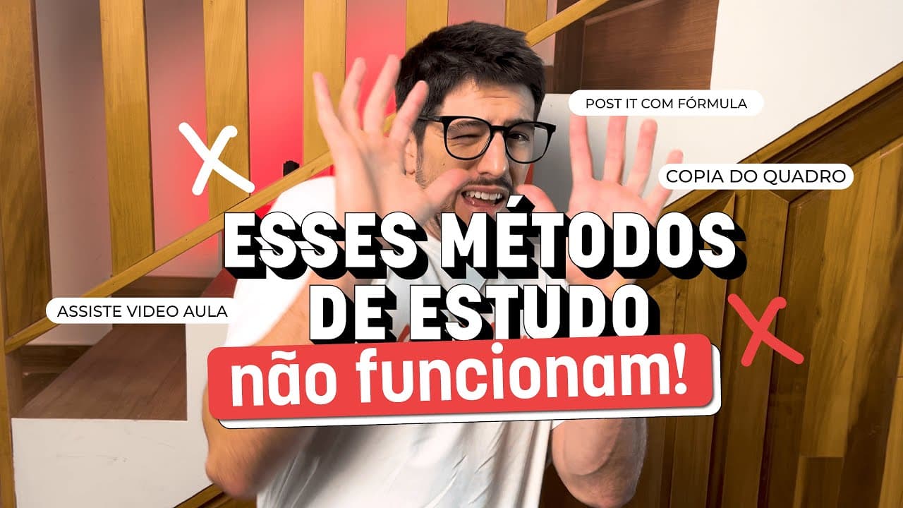 Thumbnail: Pare agora de estudar com esses métodos de estudos