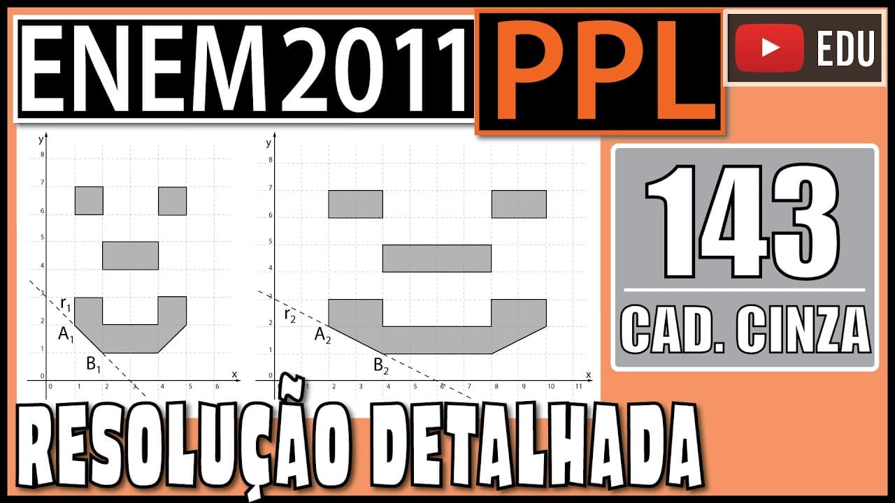 Thumbnail: [ENEM 2011 PPL] 143 📓 GEOMETRIA ANALÍTICA Um programador visual deseja modificar uma imagem