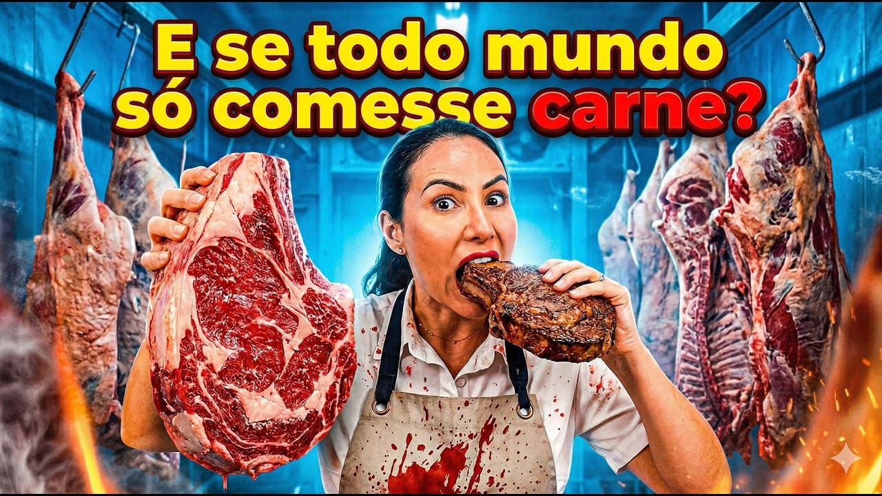 Thumbnail: O que aconteceria se você só comesse carne?