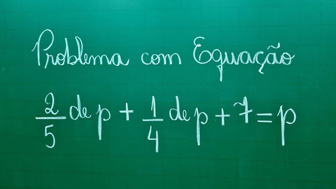 Thumbnail: PROBLEMA COM EQUAÇÃO DO 1º GRAU - Professora Angela Matemática
