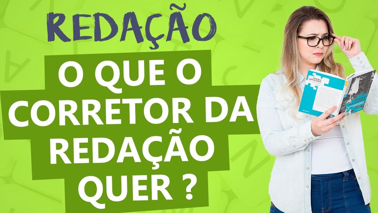 Thumbnail: O QUE O CORRETOR DA REDAÇÃO REALMENTE QUER? - Aula 1 - Profa. Pamba - Curso de Redação Completo