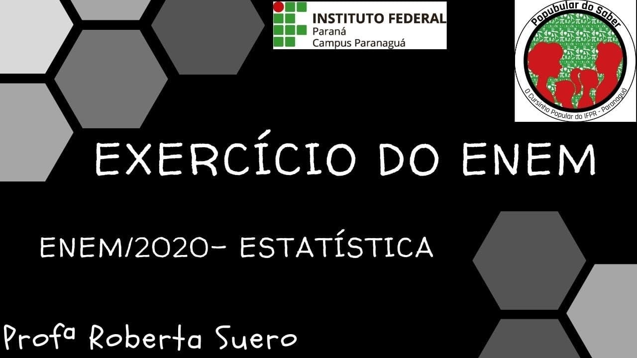 Thumbnail: Matemática: Estatística (ENEM 2020)
