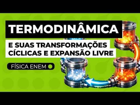 Thumbnail da aula: TERMODINÂMICA: transformações cíclicas e expansão livre | Física Enem | Flaverson Batista