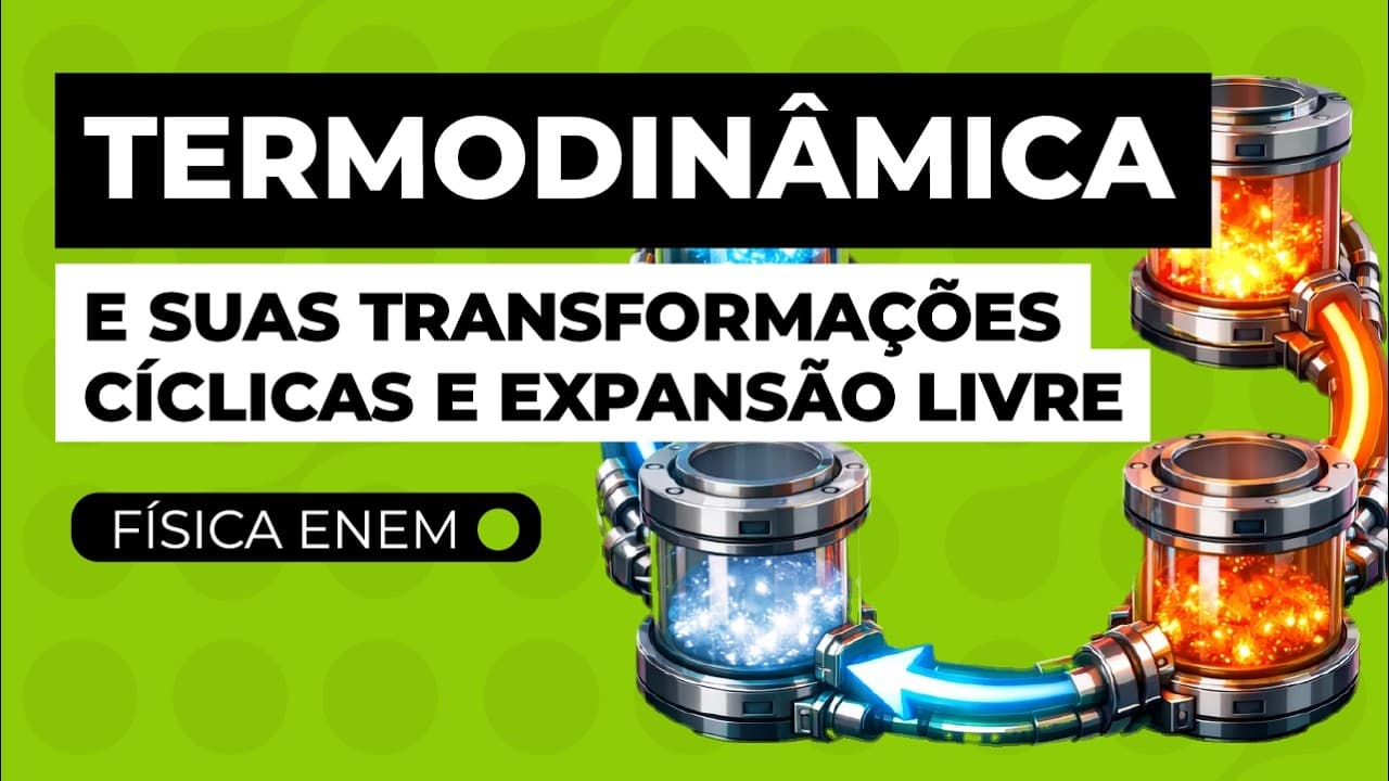 Thumbnail: TERMODINÂMICA: transformações cíclicas e expansão livre | Física Enem | Flaverson Batista