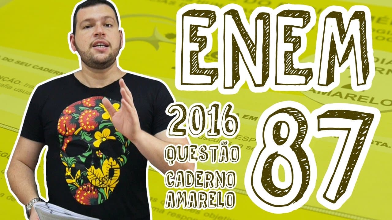 Thumbnail: ENEM - Questão 87 (Caderno Amarelo)