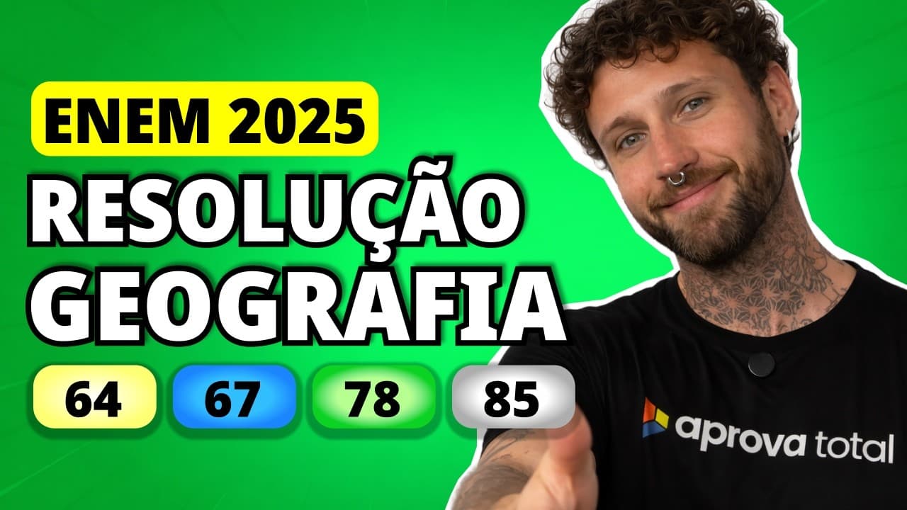 Thumbnail: ENEM 2025 GEOGRAFIA – Questão 64 | Do ponto de vista administrativo e judicial, a desapropriação da