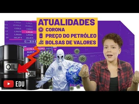 Thumbnail da aula: Atualidades | Coronavírus, Preço do Petróleo e Queda das Bolsas de Valores