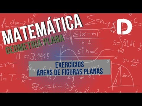Thumbnail da aula: Áreas De Figuras Planas Exercícios  - Geometria Plana - Matemática - Preparatório Enem