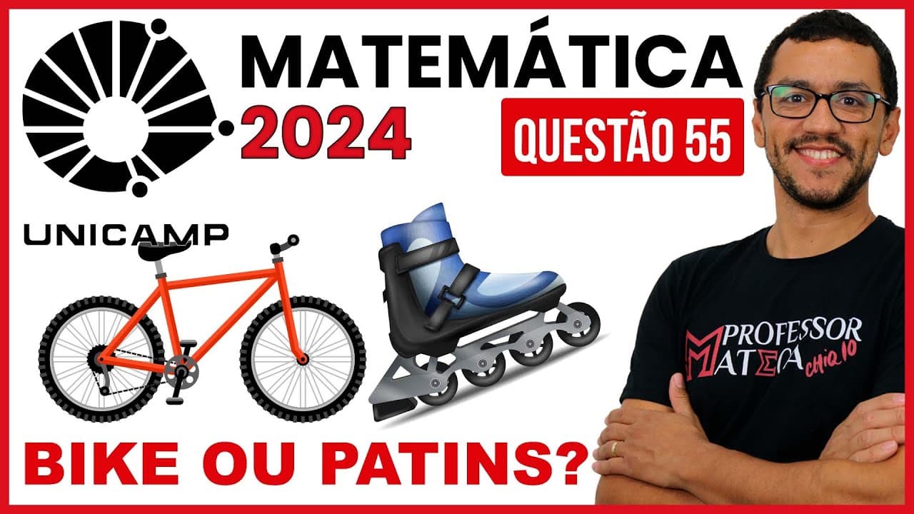 Thumbnail: Questão de Lógica|  Resolução UNICAMP 2024 | Primeira Fase Matemática - Questão 55