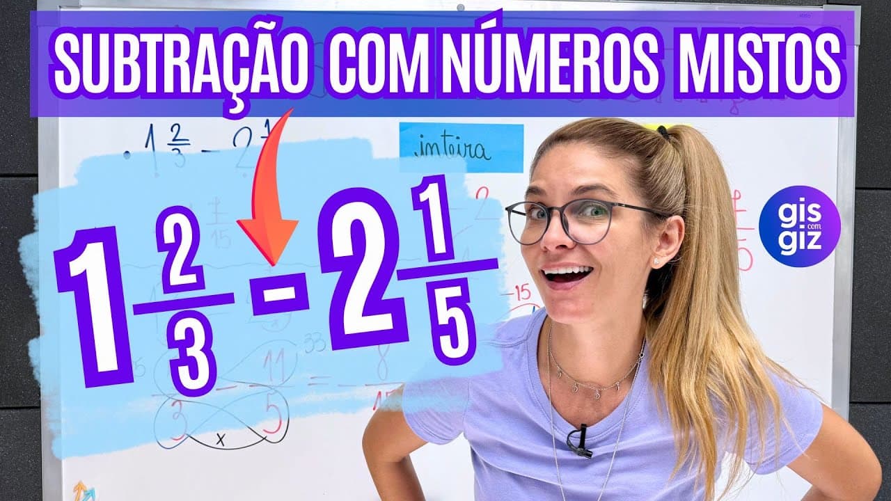 Thumbnail: Subtração de Números Mistos: 2 Métodos que Vão Te Surpreender