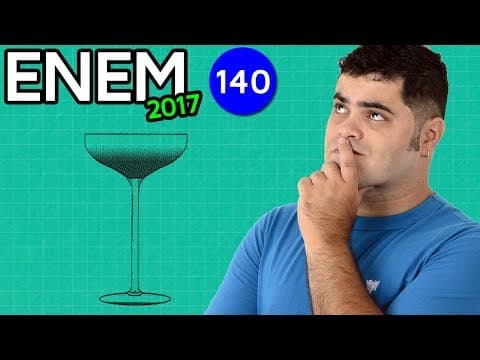 Thumbnail da aula: 🔥 ENEM 2017 Math #05 👉 Area of ​​the Tray with the Cups (bugging question)