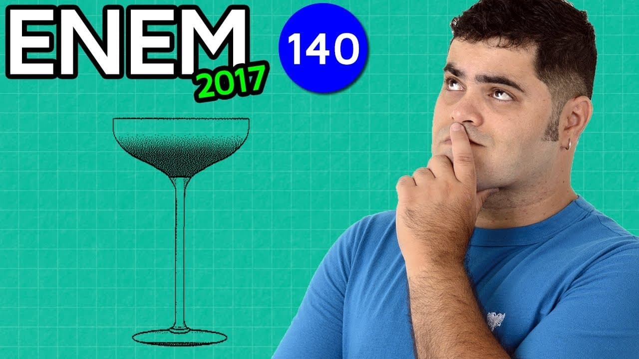 Thumbnail: 🔥 ENEM 2017 Math #05 👉 Area of ​​the Tray with the Cups (bugging question)