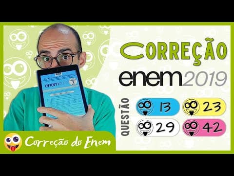 Thumbnail da aula: [CORREÇÃO DO ENEM] Questão 13 - Enem 2019 - Prova azul ▷ Futurista ou passadista?