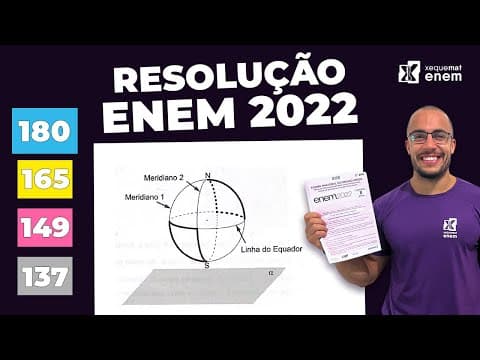 Thumbnail da aula: 🔘Questão 180 - Caderno Azul | Projeção Ortogonal | MATEMÁTICA ENEM 2022