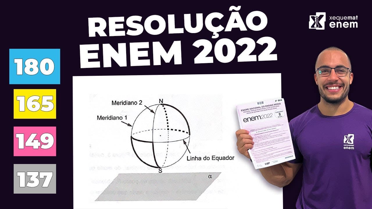 Thumbnail: 🔘Questão 180 - Caderno Azul | Projeção Ortogonal | MATEMÁTICA ENEM 2022