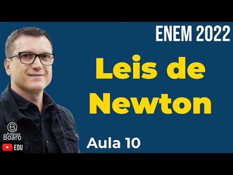 Thumbnail da aula: LEIS de NEWTON | FORÇA de ATRITO e PLANO INCLINADO | Aplicações das Leis de Newton