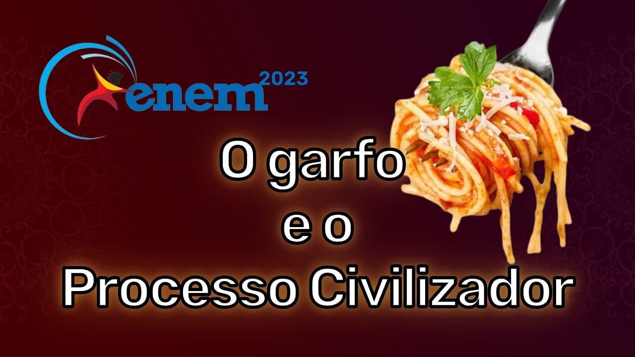 Thumbnail: ENEM 2023 resolvido - Do século XVI o garfo passou a ser usado como utensílio para comer