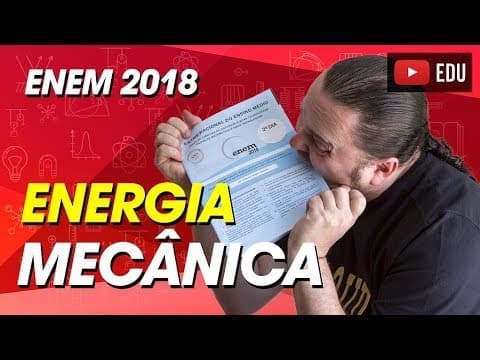 Thumbnail da aula: Energia potencial elástica e cinética | ENEM 2018 | Comentário Física questão 93 prova CINZA