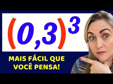 Thumbnail da aula: 🤯😱NÃO ERRE MAIS POTÊNCIA COM DECIMAL!!! Matemática básica todo dia.📚🚀