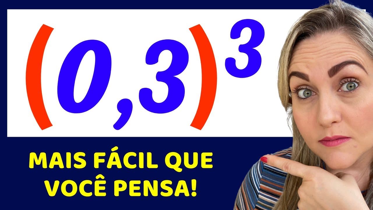 Thumbnail: 🤯😱NÃO ERRE MAIS POTÊNCIA COM DECIMAL!!! Matemática básica todo dia.📚🚀