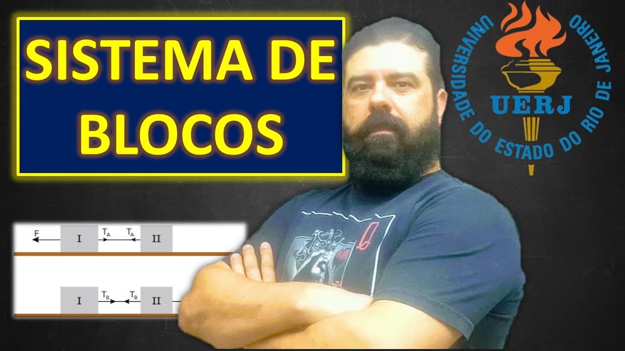 Thumbnail: UERJ 2018 | Q1_42 - Sistemas de blocos, dinâmica, força resultante, força de tração