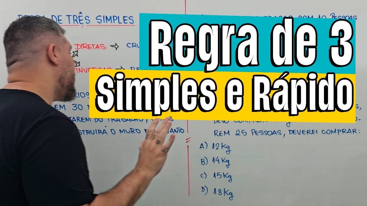 Thumbnail: REGRA DE TRES SIMPLES - Nunca mais erre!