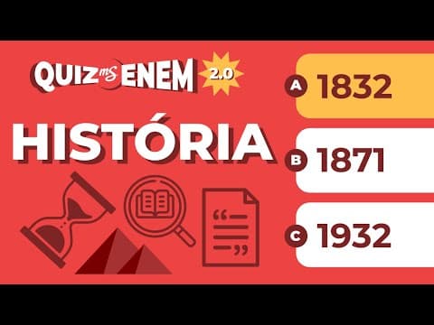 Thumbnail da aula: Treinando Questões | História | QUIZ ENEM 2.0 | Me Salva! ENEM