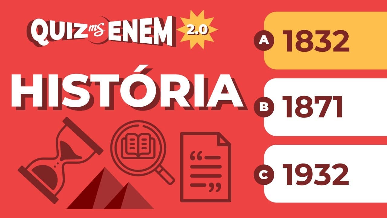 Thumbnail: Treinando Questões | História | QUIZ ENEM 2.0 | Me Salva! ENEM