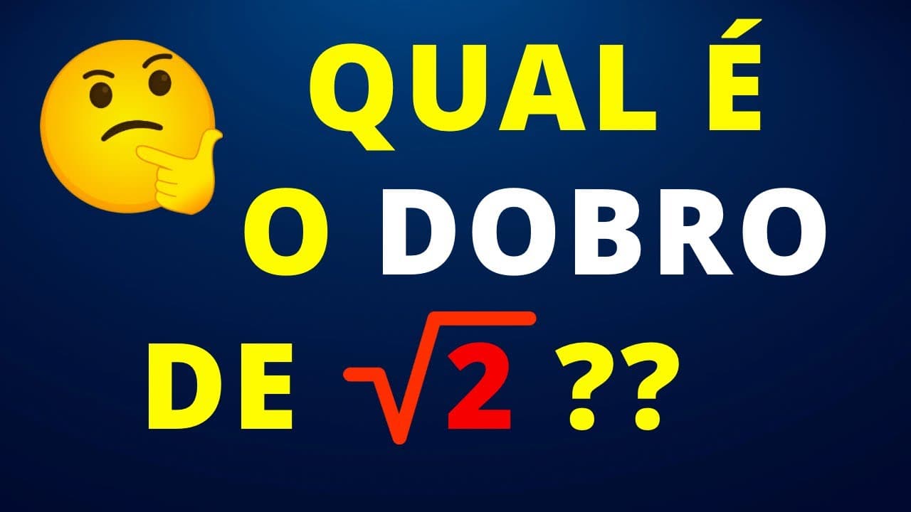 Thumbnail: 😱SABE QUAL SERÁ O RESULTADO ?? Qual é o dobro da raiz quadrada de 2?