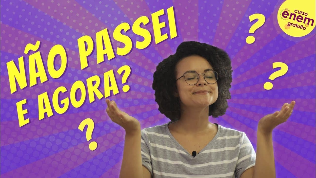 Thumbnail: NÃO PASSEI NO SISU! E AGORA?