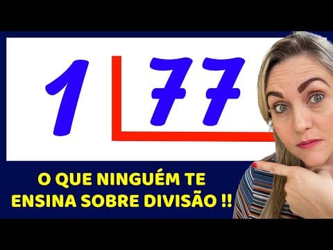 Thumbnail da aula: 😱 NÃO ERRE MAIS DIVISÃO!!  Matemática básica todo dia.📚🚀