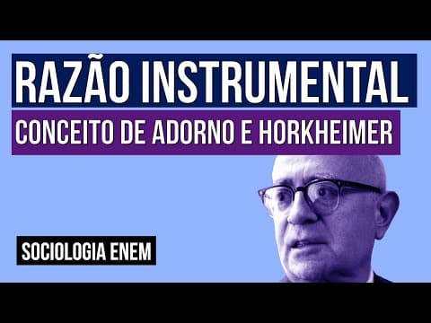 Thumbnail da aula: RAZÃO INSTRUMENTAL: conceito de Adorno e Horkheimer | Sociologia para o Enem | Fábio Luís Pereira