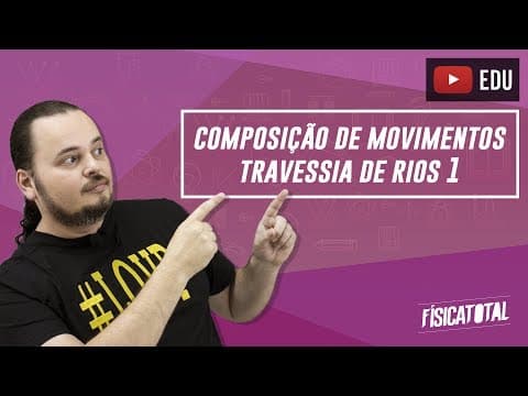 Thumbnail da aula: Composição de movimentos | barcos e correnteza | cinemática vetorial | Física em Questões 022