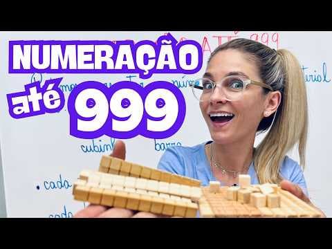 Thumbnail da aula: NUMERAÇÃO ATÉ 999 COM MATERIAL DOURADO 3º ANO ( unidade, dezena e centena )
