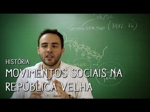 Thumbnail da aula: Movimentos Sociais da República Velha - Aula ao Vivo: História | Descomplica