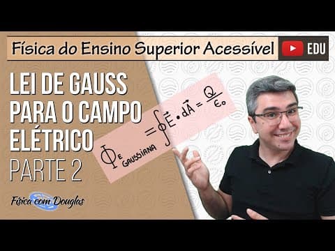 Thumbnail da aula: Lei de Gauss para o campo elétrico (parte 2) | Física Ensino Superior