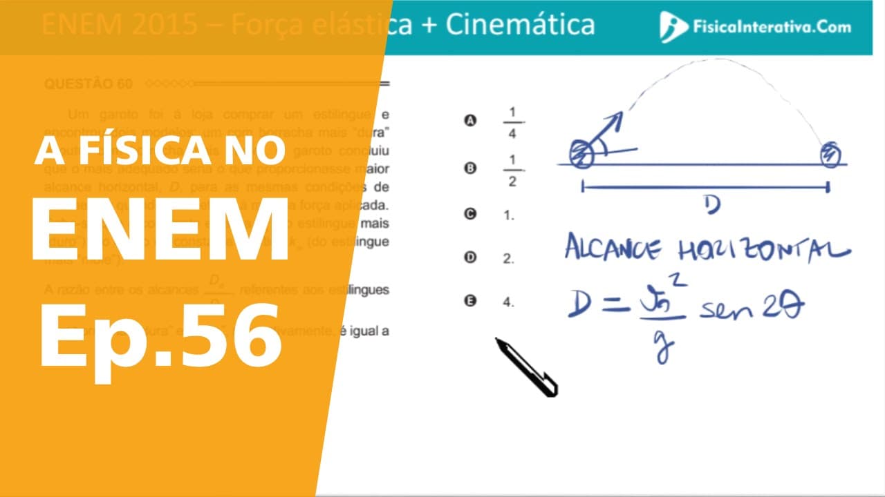Thumbnail: A física no ENEM - Ep. 56 - A questão mais difícil do ENEM