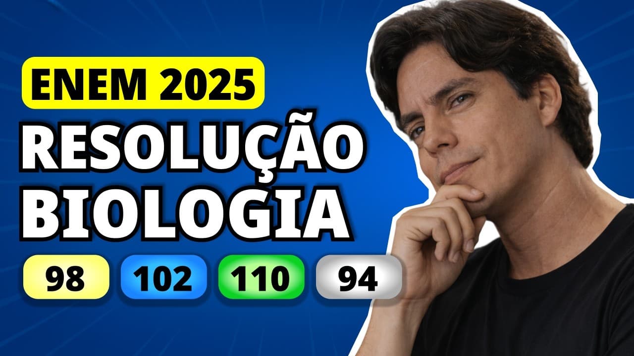 Thumbnail: ENEM 2025 BIOLOGIA – Questão 98 | O sashimi (filé de peixe cru) de baiacu é uma iguaria muito
