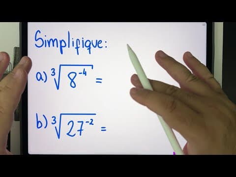 Thumbnail da aula: 🤯 Simplificação de RAIZ CÚBICA e Radicando com Expoente Negativo | Você consegue resolver?