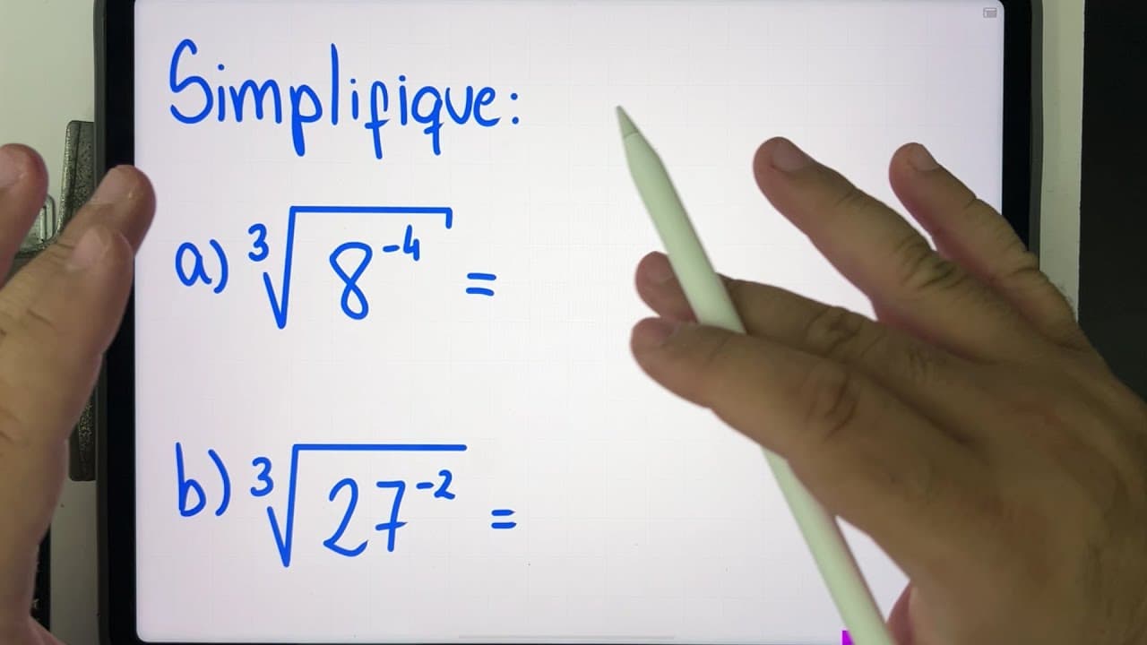 Thumbnail: 🤯 Simplificação de RAIZ CÚBICA e Radicando com Expoente Negativo | Você consegue resolver?