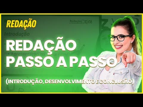 Thumbnail da aula: INTRODUÇÃO, DESENVOLVIMENTO E CONCLUSÃO NA PRÁTICA! - Professora Pamba