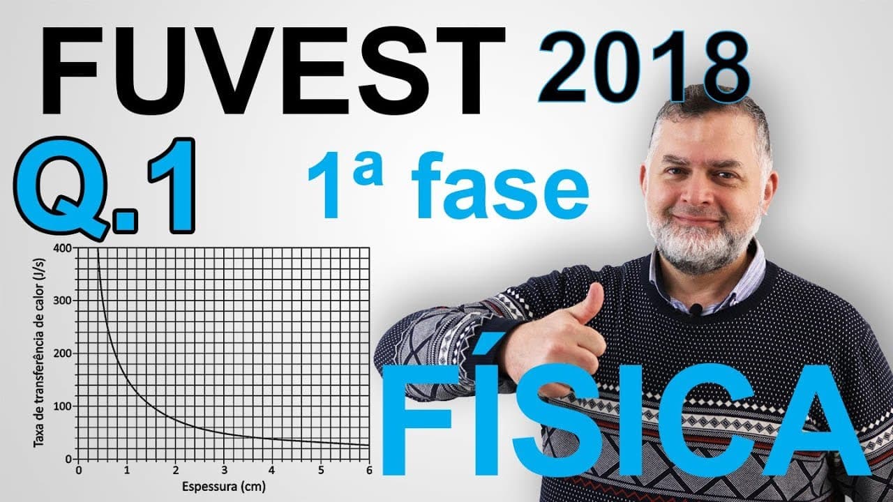 Thumbnail: FUVEST 2018 1ª fase FÍSICA Q 1